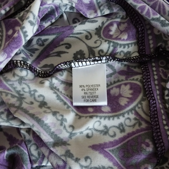 ☆☆ SOLD☆☆ Apt. 9 Purple Paisley Midi Dress - Picture 6 of 8